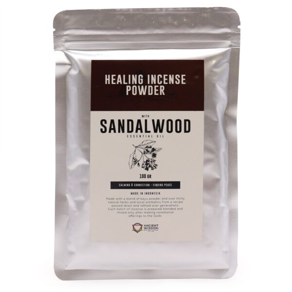 Healing Incense Powder - Sandalwood 100gm - Image 2