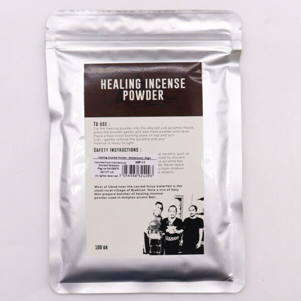 Healing Incense Powder - Sandalwood 100gm - Image 3
